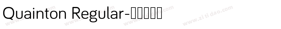 Quainton Regular字体转换